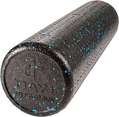 High-Density Round Foam Rollers - 4 Size and 8 Color Options - Massage Rollers for Stretching, Deep