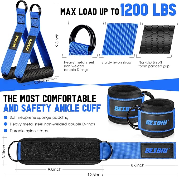 Heavy Resistance Bands for Working Out, 300lbs/360lb/420lb Exercise Bands Workout Bands with