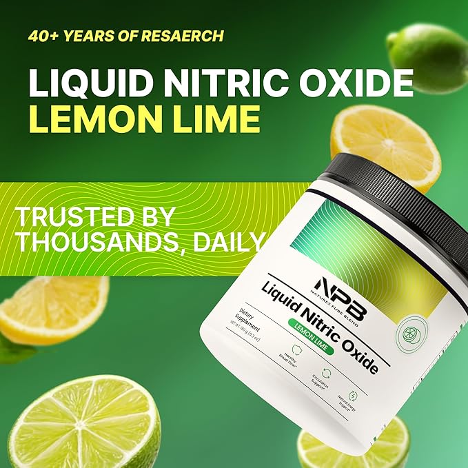 Nature's Pure Blend Liquid Nitric Oxide Supplements for Men ??L-Arginine Powder ??Nitric Oxide
