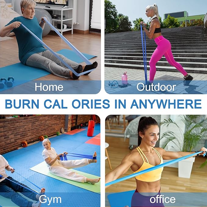 5 Pcs Professional Resistance Bands. Latex-Free, Elastic Band, Work Out Bands, Stretch Bands for