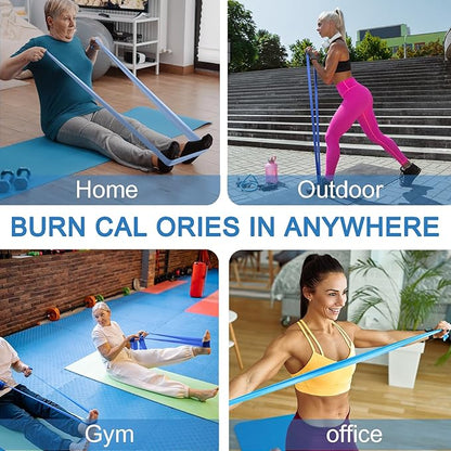 5 Pcs Professional Resistance Bands. Latex-Free, Elastic Band, Work Out Bands, Stretch Bands for
