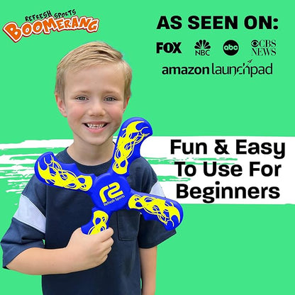 Fun Boomerang for Kids - Stocking Stuffers for Kids 8-12 - Soft & Easy to Use - Best Gifts for 6 7