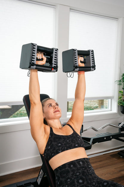 PowerBlock Elite EXP Adjustable Dumbbells, Sold in Pairs, Stage 1, 5-50 lb.