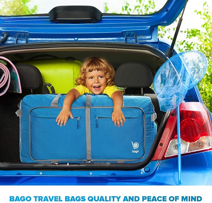 Bago Big XXL Foldable Duffel Bags for Traveling Women & Men - 140L Packable Duffle Bag for Travel