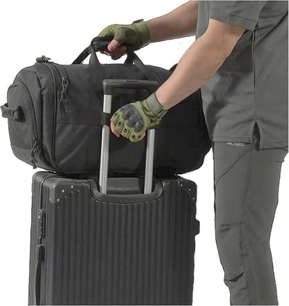 APRlLBAY 43L Large Capacity Military Duffel Bag - Tactical Gym Bag/Weekender for Men & Women (Jet