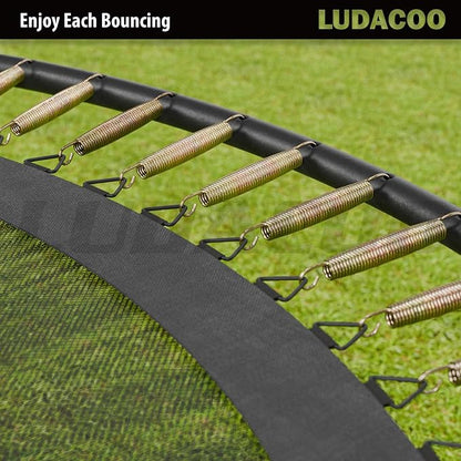 3.5"-8.5" Trampoline Springs, Heavy Duty Stainless Steel Trampoline Accessories with Swivel &