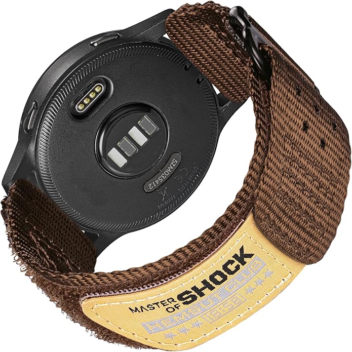 20mm Nylon Band Compatible with Garmin Vivoactive6/5/3,Forerunner 165/55/645/245 Music, 20mm Soft