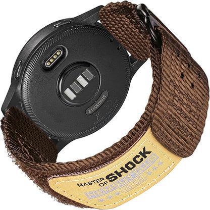 20mm Nylon Band Compatible with Garmin Vivoactive6/5/3,Forerunner 165/55/645/245 Music, 20mm Soft