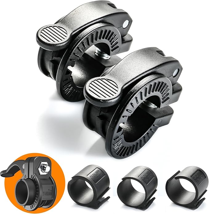 Narrow Barbell Clips 2.5cm Width for Olympic Bars, 0.9-1.18inch Adjustable Weight Clamps, Quick