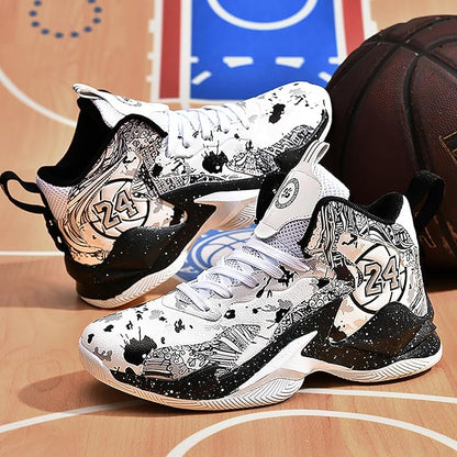 Boys Basketball Shoes Breathable Indoor Athletic Shoes Youth Outdoor Fashion Sneakers Comfortable