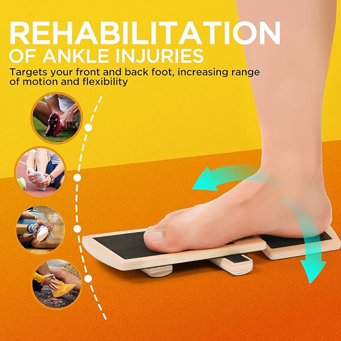 Ankle Balance Board Foot Strengthener Trainer for Sprained Ankle, Stability Exercises, Physical