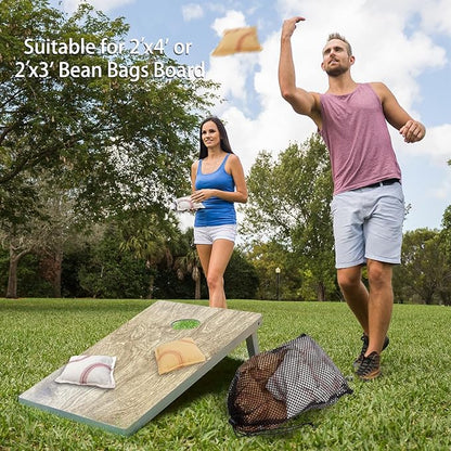 GSE Games & Sports Expert Set of 8 Premium Weather Resistant Cornhole Bags. Regulation Size and