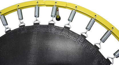 Teamson by Crowntec 36'' Round UV Resistant Steel Mini Trampoline with Handle and Safety Pad for