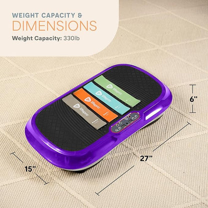 Lifepro Waver Vibration Plate Exercise Machine for Lymphatic Drainage, Muscle Activation, Full-Body