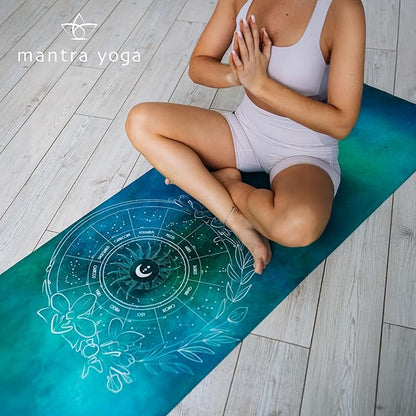 Mantra Yoga Travel PRO 1.5mm - Foldable Fitness & Exercise Mat with Bag | Lightweight, Compact &