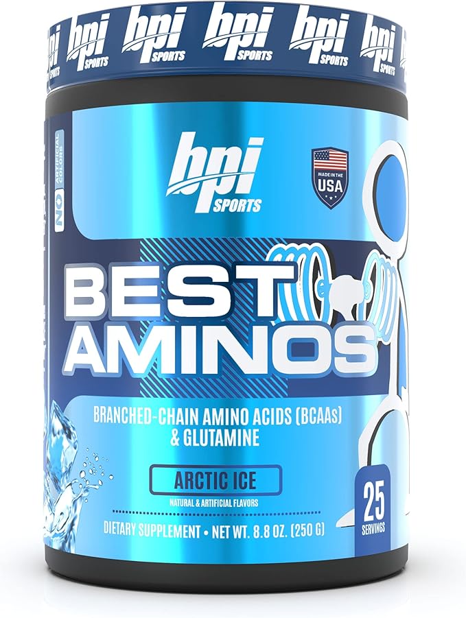 BPI Sports Best Aminos - BCAA Powder Post Workout & Glutamine Recovery Drink with Branched Chain