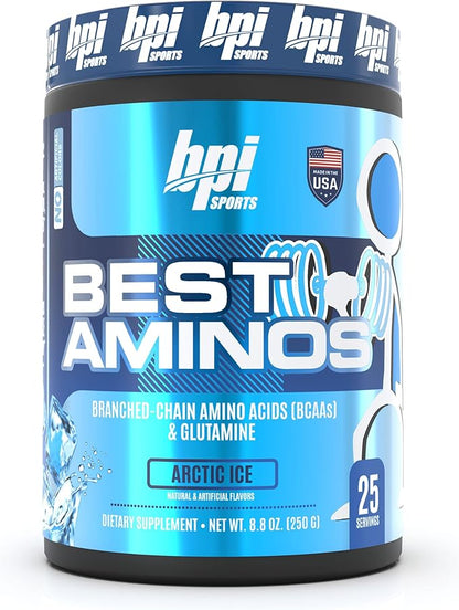 BPI Sports Best Aminos - BCAA Powder Post Workout & Glutamine Recovery Drink with Branched Chain