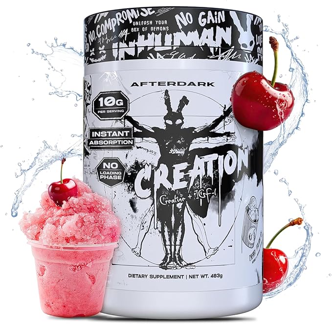 AfterDark Supplements Creation Creatine Monohydrate Powder, 10000mg Creatine Matrix Blend, Promotes