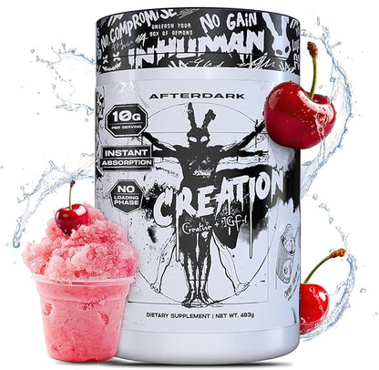 AfterDark Supplements Creation Creatine Monohydrate Powder, 10000mg Creatine Matrix Blend, Promotes