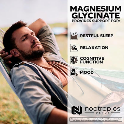 Magnesium Glycinate Capsules | 360 Count | Mineral Supplement | Magnesium Supplement | Supports