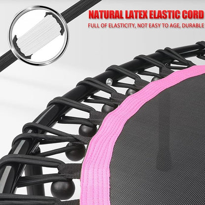 Newan 40"-48" Silent Mini Trampoline Fitness Trampoline Bungee Rebounder Jumping Cardio Trainer