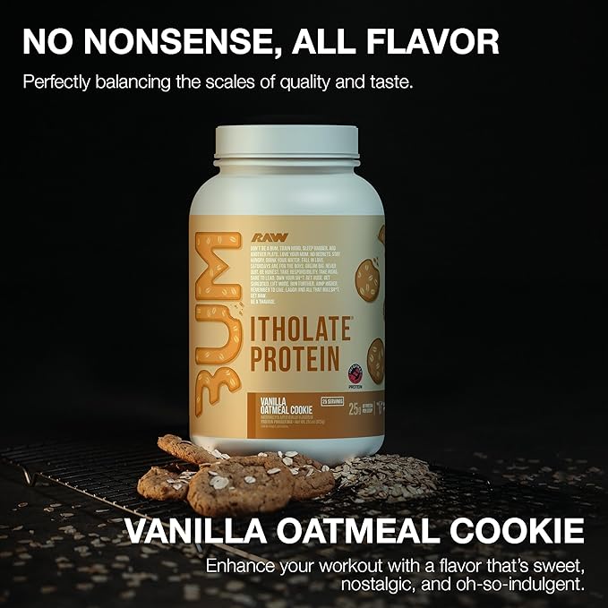 RAW Whey Isolate Protein Powder, Vanilla Oatmeal Cookie (CBUM Itholate Protein) - 100% Grass-Fed