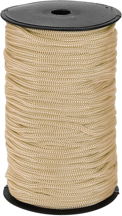 MECCANIXITY 3/16 Inch Polypropylene Rope Braided Ropes, 328ft Nylon Rope Hollow Utility Cord for