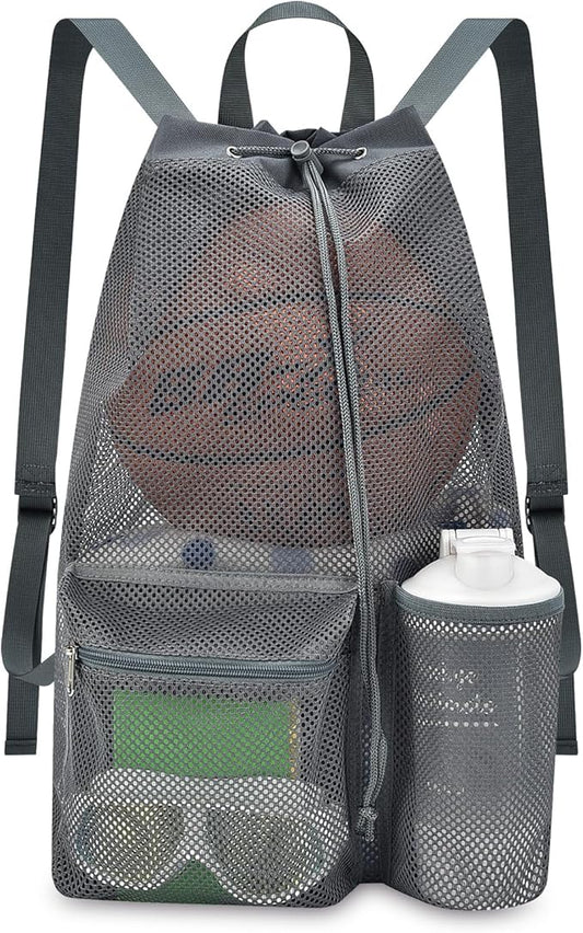 Mildbeer Large Drawstring Backpack for Men Women Athletic Gym Sports Workout Beach Swimming