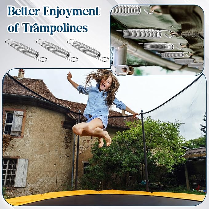 Tudomro Trampoline Springs 5.5 Inch Bulk Heavy Duty Stainless Steel Replacement Trampoline Springs