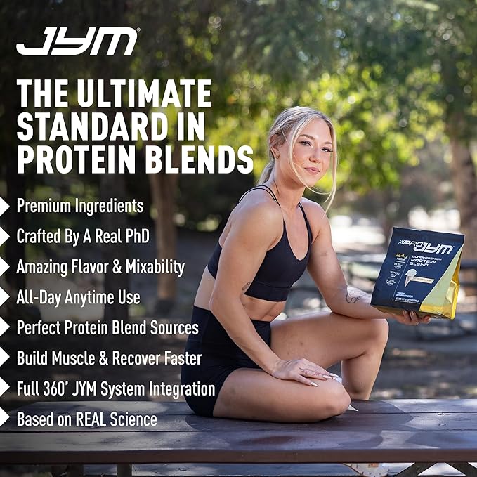 Pro JYM Chocolate Cookie Crunch Protein Powder - Whey Protein Isolates, Casein, & Milk Protein