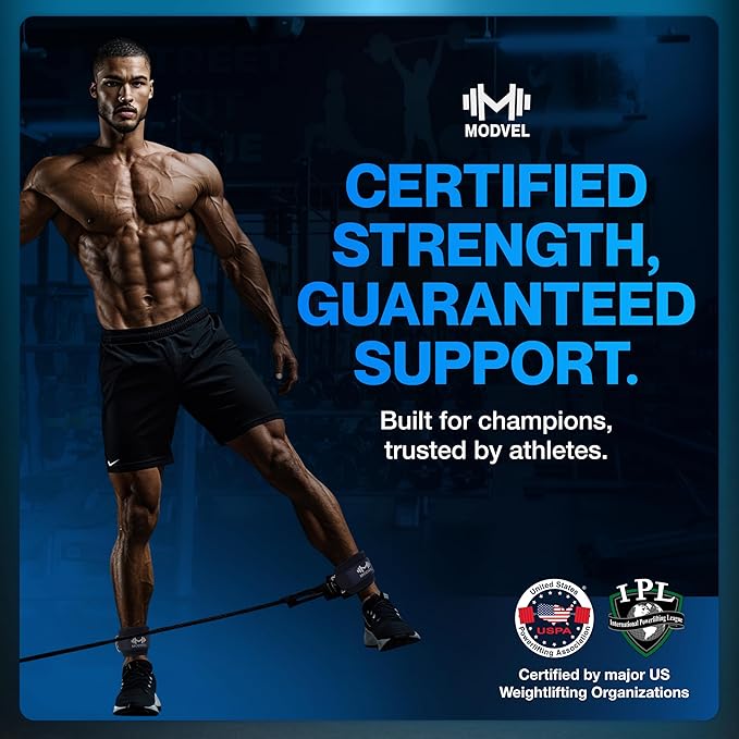 Modvel Gym Ankle Strap for Cable Machines ??Glute & Leg Kickback Ankle Straps for Gym Workouts