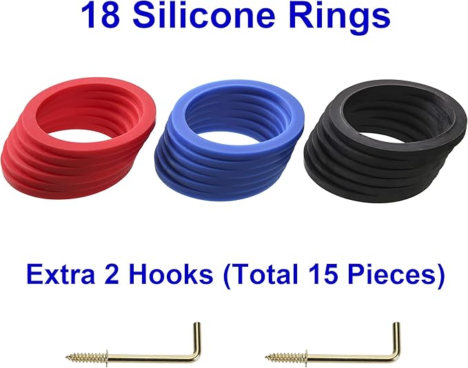 SUNGIFT Hook Ring Toss Game for Adults & Kids - Yard Hooky Ring Tossing Games - Hookie Wall Game