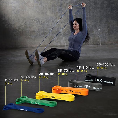TRX Training Strength Band Set, Full-Body Resistance Bands for Home and Gym Use, Resistance Bands