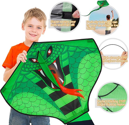 Large Kites for Adults Kites for Kids Ages 4-8， 8-12 Beach Park Outdoor Game Activities, Gifts for