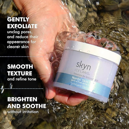 Skyn ICELAND Nordic Facial Peeling Pads With AHA and BHA. Exfoliating Toner for Breakout Prone
