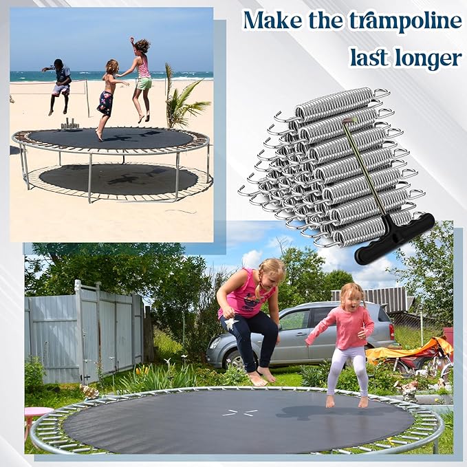 Tudomro Trampoline Springs 5.5 Inch Bulk Heavy Duty Stainless Steel Replacement Trampoline Springs