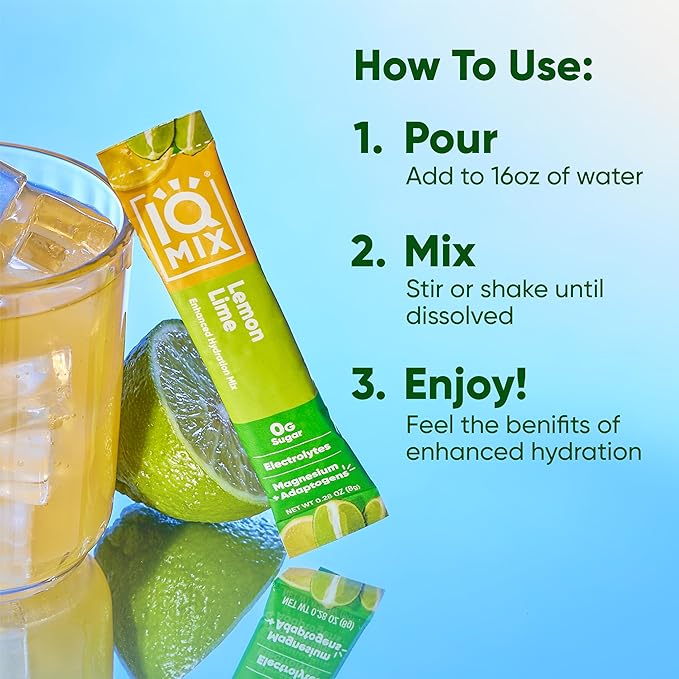 IQMIX Hydration Electrolyte Powder – 4-in-1 Formula for Hydration, Mental Clarity, Mood and
