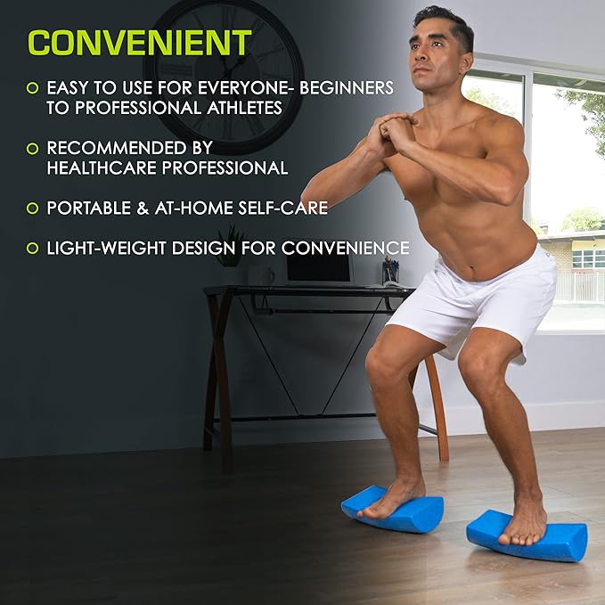 ProsourceFit Flex Foam Rollers for Muscle Massage, Physical Therapy, Core & Balance Exercises