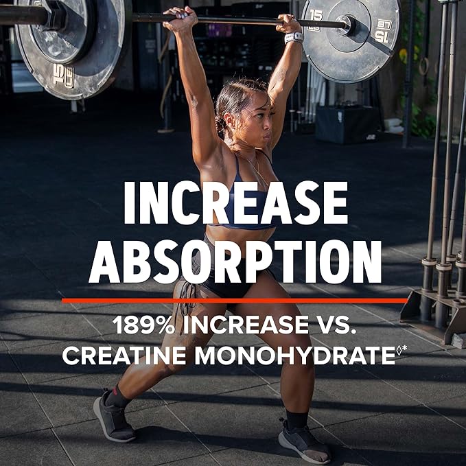 GNC AMP Creatine HCl 189, Targeted Muscle Builder and Recovery Supplement, Fast Absorbing