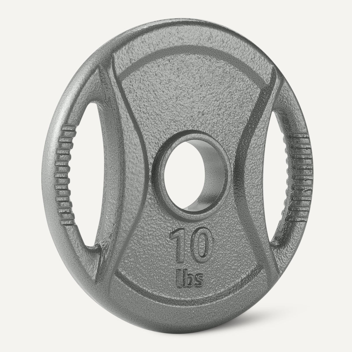 Amazon Basics 2-inch Olympic Grip Weight Plates, 10lb Weights, Compatible with Olympic 2-inch