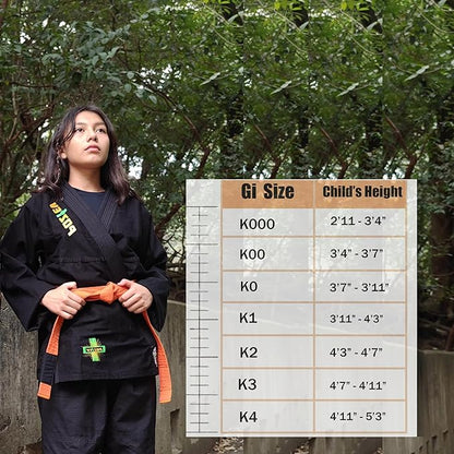Kids Brazilian Jiu Jitsu Gi For Kids BJJ Gi Youth Grappling Kimonos Preshrunk Lightweight Martial