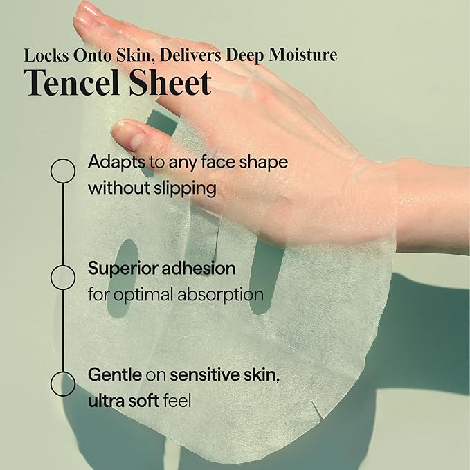 All Natural Houttuynia Cordata Mask Sheet - Heartleaf Soothing & Sebum Control Facial Sheet Mask