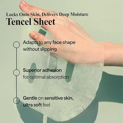 All Natural Houttuynia Cordata Mask Sheet - Heartleaf Soothing & Sebum Control Facial Sheet Mask