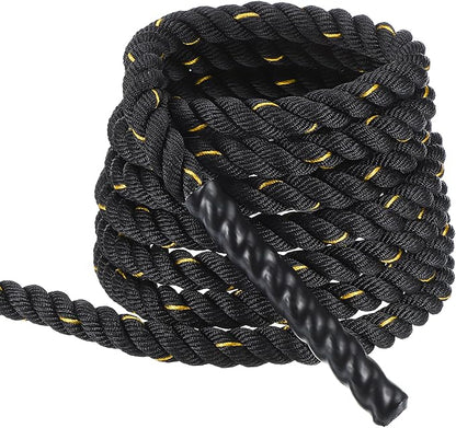 MECCANIXITY Battle Rope 20ft x 1 Inch Polyester Workout Rope Heavy Fitness Exercise Rope for
