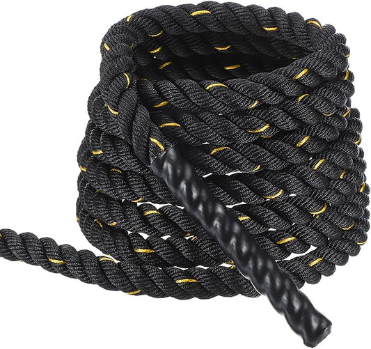 MECCANIXITY Battle Rope 20ft x 1 Inch Polyester Workout Rope Heavy Fitness Exercise Rope for