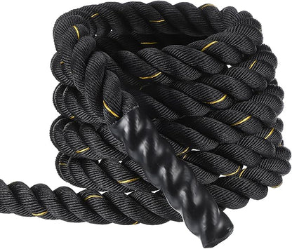 MECCANIXITY Battle Rope 20ft x 2 Inch Polyester Workout Rope Heavy Fitness Exercise Rope for