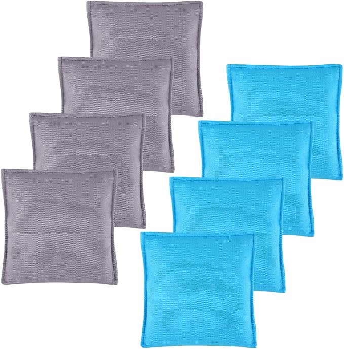 Set of 8 Regulation Cornhole Bags Double Sided, Weather Resistant Bean Bags for Cornhole Toss Game