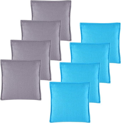 Set of 8 Regulation Cornhole Bags Double Sided, Weather Resistant Bean Bags for Cornhole Toss Game