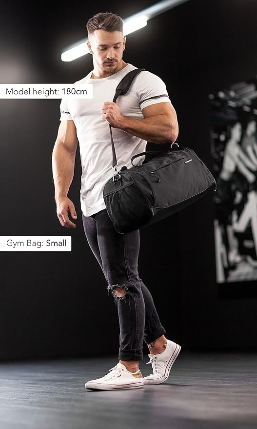 Fitgriff® Gym Bag for Men & Women with Shoe & Wet Compartment - Duffle Bag for Travel, Sports