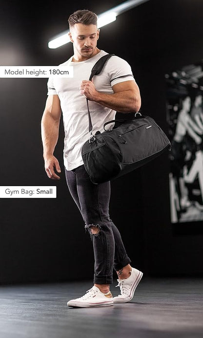 Fitgriff® Gym Bag for Men & Women with Shoe & Wet Compartment - Duffle Bag for Travel, Sports
